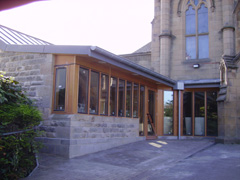 new entrance at St Mary's church